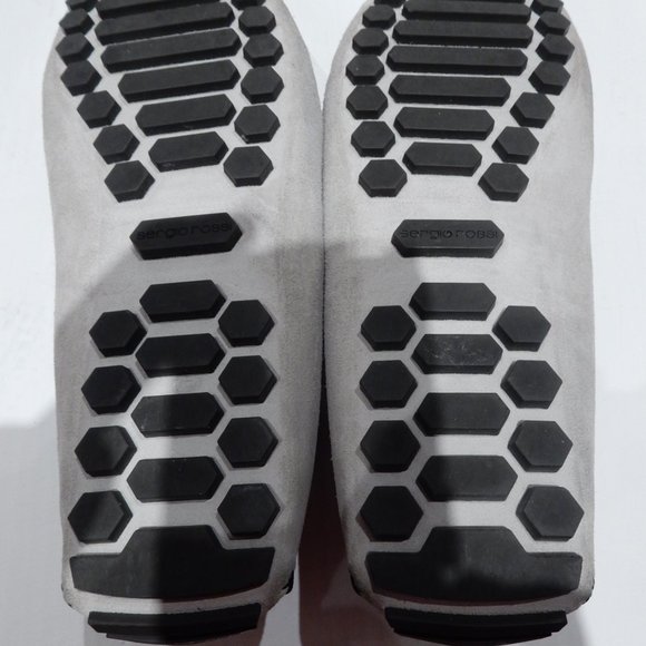 Sergio Rossi Gray Suede & Black Leather Drivers in UK 6 / US 7 / EU 39 - Picture 5 of 7